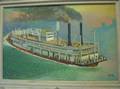 Framed Oil of the Riverboat Sprague