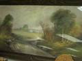 Framed Pastel of a Country Landscape
