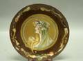 Art Nouveau Handpainted Portrait Decorated Limoges Porcelain Plate