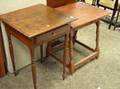 Federal Cherry OneDrawer Stand and a William and Mary Pine and Maple Tavern Table