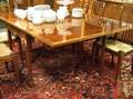 Regencystyle Mahogany Inlaid Deep Dropleaf Dining Table