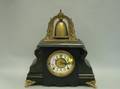 Gilbert Late Victorian Giltmetal Mounted Faux Marble Mantel Clock