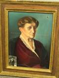 Framed Oil Portrait of Margaret Babington