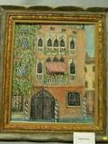 Lot of Two Framed Oil View Including Venice and Greek Island