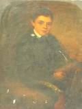 Oil Portrait of a Boy in Uniform