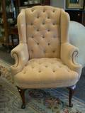 Georgianstyle Upholstered Wing Chair
