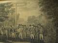 Framed Print Depicting the British Surrendering to George Washington at Yorktown