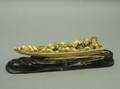 Japanese Carved Ivory Boat with Figures