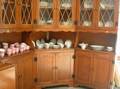 Colonial Maple and Pine Corner China Cabinet