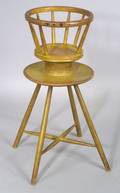 Chrome Yellow Painted Maple and Ash Youths Highchair