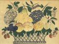 American School 19th Century A Theorem An Assortment of Fruit in a Basket