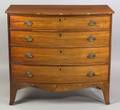 Federal Mahogany Inlaid Bowfront Chest of Drawers