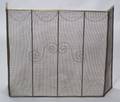Brass and Wirework Tall Folding Fire Fender