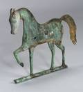 Zinc and Copper Standing Horse Weather Vane