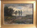 Oil on canvas landscape inscribed verso  Eugene Keffich