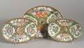 Three Rose Medallion Porcelain Oval Platters