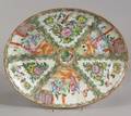 Rose Medallion Porcelain Oval Platter
