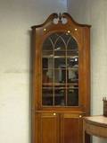Georgian Glazed Mahogany Corner Cabinet