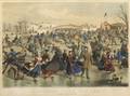 Currier  Ives publishers American 18571907 CENTRALPARK WINTER THE SKATING POND