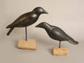 Two crow decoys