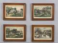 Currier  Ives publishers American 18571907 Lot of Four AMERICAN HOMESTEAD SPRING SUMMER FALL AND WINTER