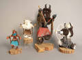 Four Kachina dolls