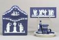 Three Wedgwood Dark Blue Jasper Dip Items
