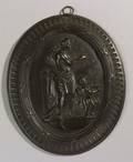 Wedgwood Black Basalt Self Framed Oval Plaque
