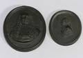 Two Wedgwood Black Basalt Portrait Medallions
