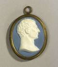 Wedgwood and Bentley Solid Blue Jasper Portrait Medallion of George Washington