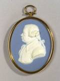 Wedgwood Solid Blue Jasper Portrait Medallion of Ralph Griffiths