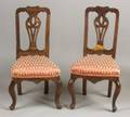 Three Italian Rococo Fruitwood Side Chairs