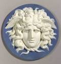 Wedgwood and Bentley Solid Blue Jasper Plaque of Medusa
