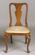 George I Walnut Side Chair