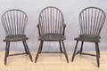 Three bowback windsor chairs