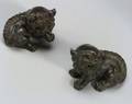 Pair of Bronze Paperweights