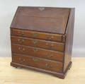 New England Chippendale cherry slant front desk
