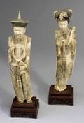 Pair of Ivory Carvings