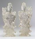 Pair of Rock Crystal Figures of Women
