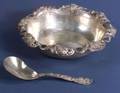 Tiffany  Co Sterling Berry Bowl and Spoon