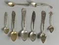 Group of Fortyone Sterling Souvenir Spoons of Connecticut and New York