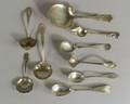 Nine American Silver Flatware Servers