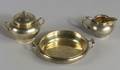Russian Goldwashed Silver Creamer Sugar and Bowl