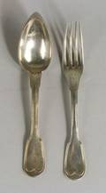 Sixteen French 950 Silver Flatware Items