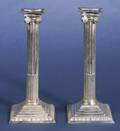 Pair of George II Silver Candlesticks