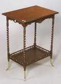 Aesthetic Movement Mahogany and Brass Mounted Side Table