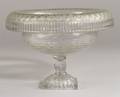 Large AngloIrish Colorless Cut Glass Fruit Bowl