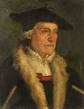 Manner of Hans Holbein the Younger German 14971543 Portrait of a Gentleman