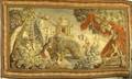Large Aubusson Tapestry Titled Draperie Rouge