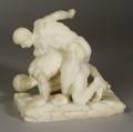Alabaster Sculpture of Two Wrestlers after the Antique